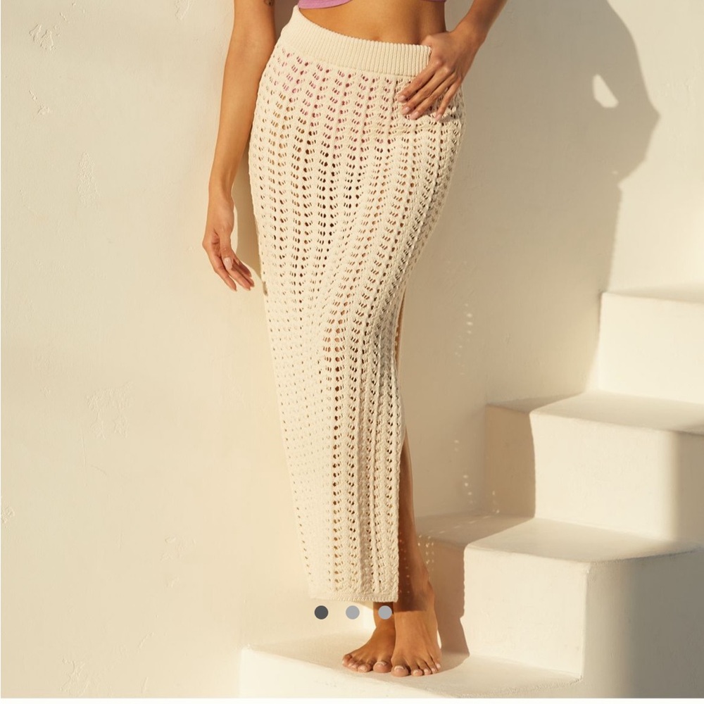 Celandine Crochet Maxi Skirt